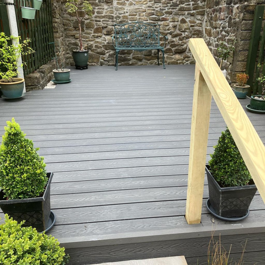 Indian Stone Patio and Composite Deck