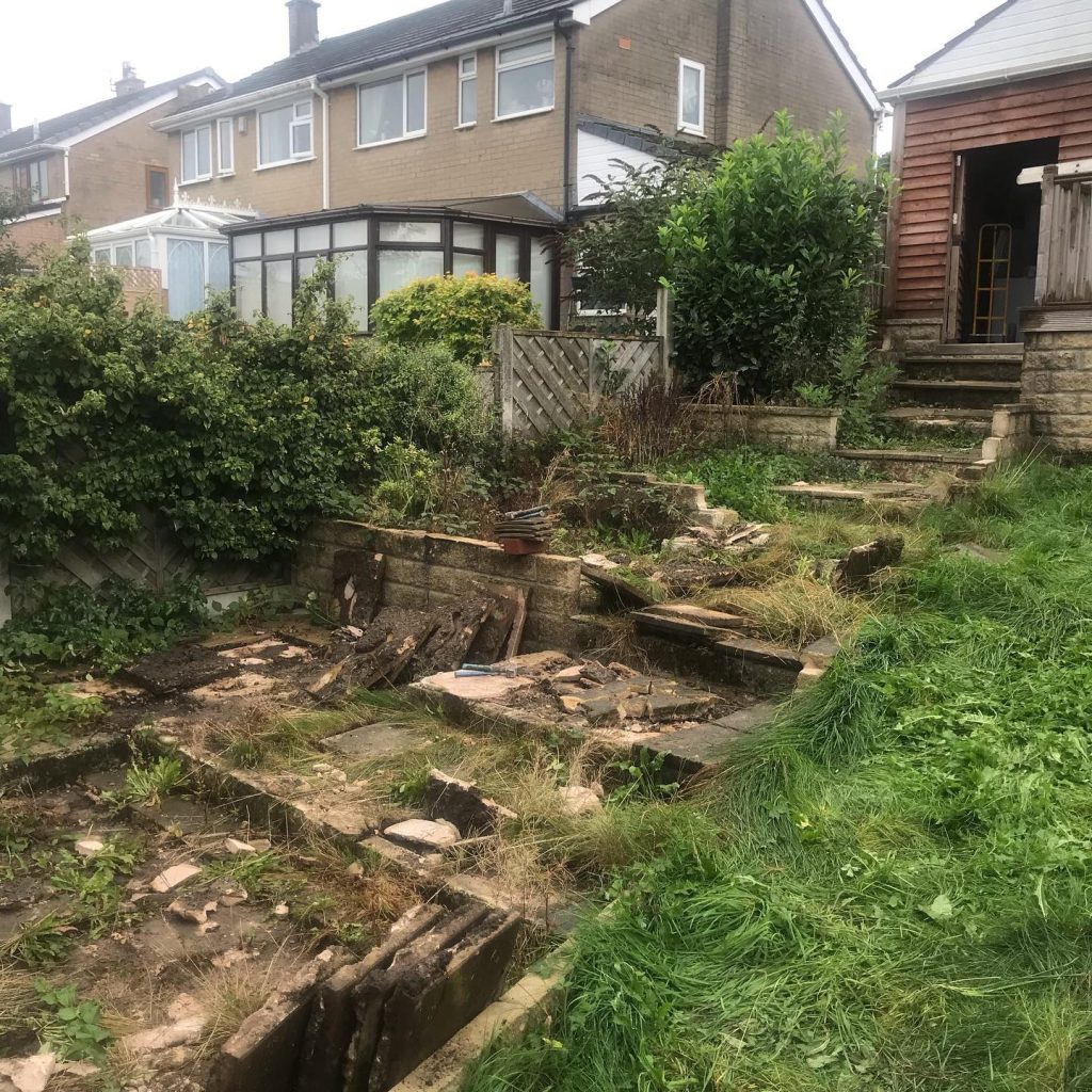 Multi-level Indian Stone Patios