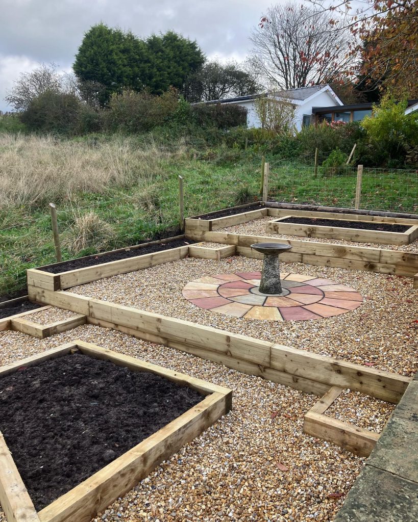 Terraced Garden Seating Area