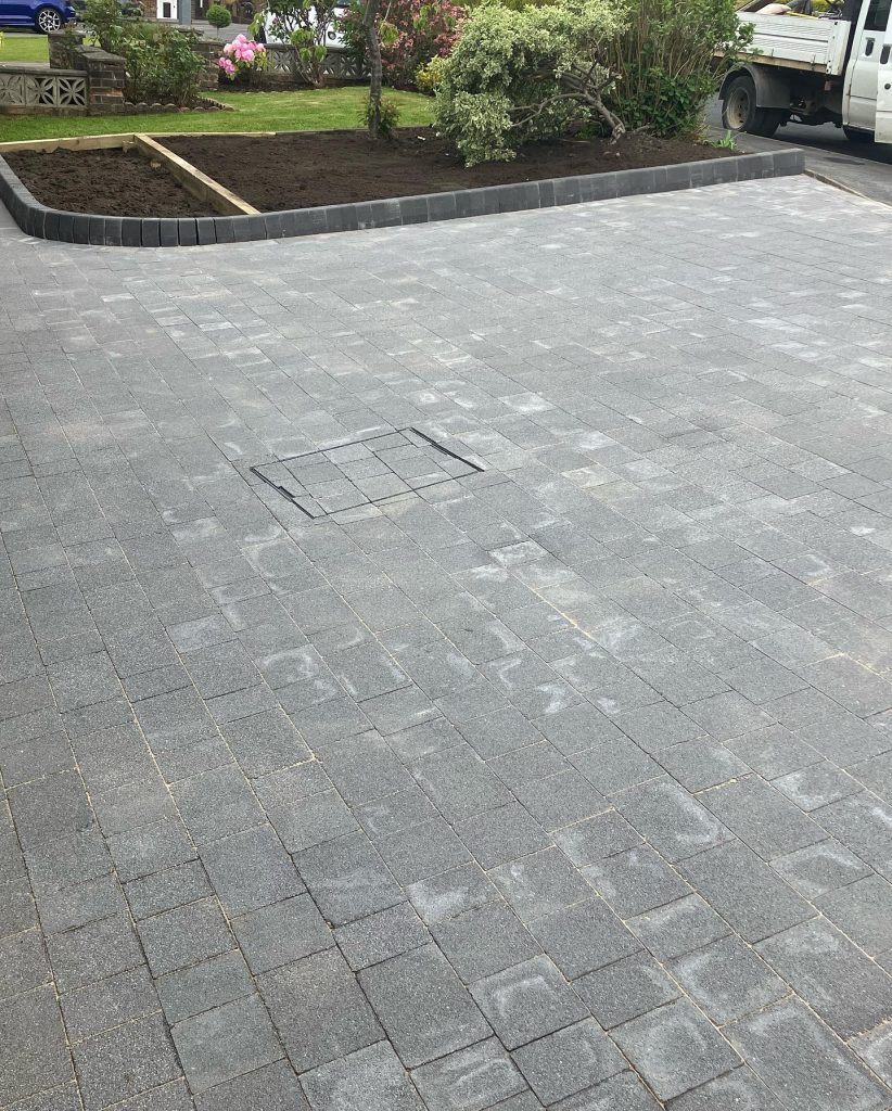 Driveway and Flower Beds