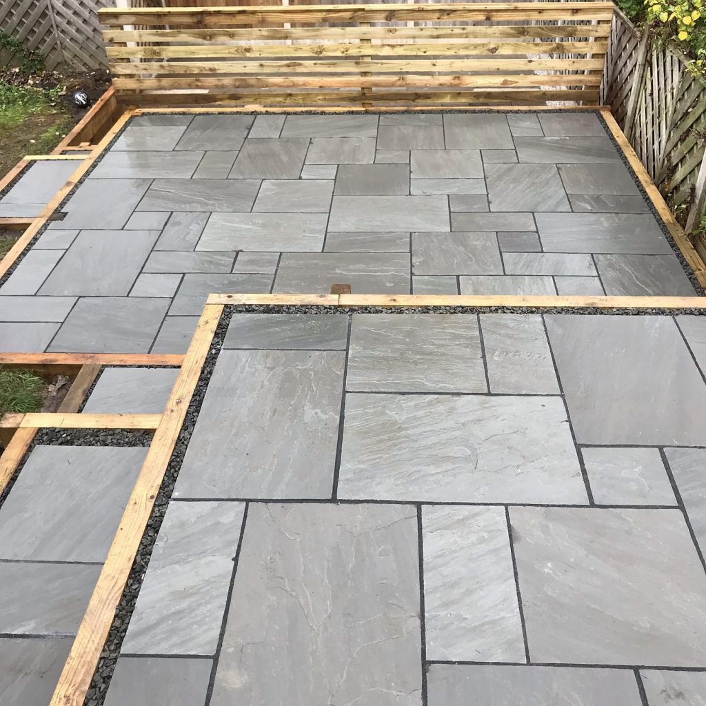 Multi-level Indian Stone Patios