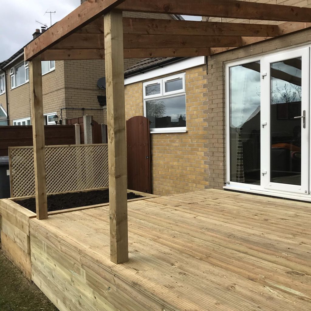 Pergola and Raised Decking