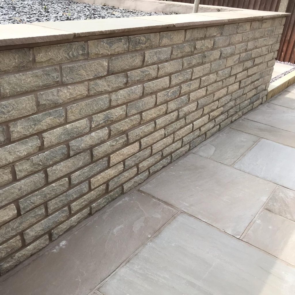 Indian Stone Patio and Garden Walls