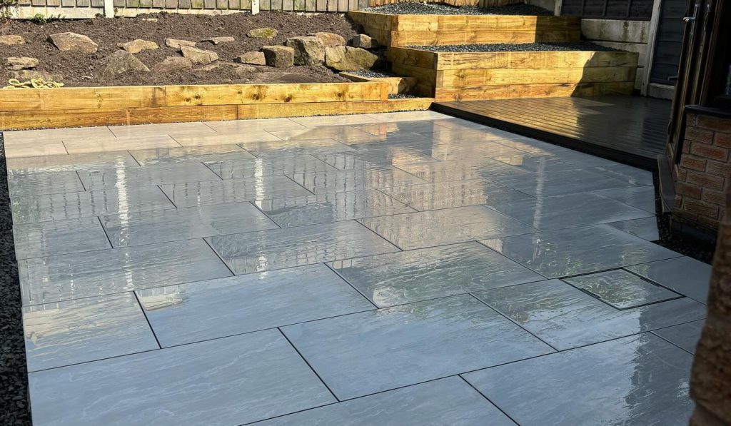 Porcelain Patio and Composite Decking in Stalybridge